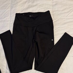 Hurley Jet Black Active Leggings